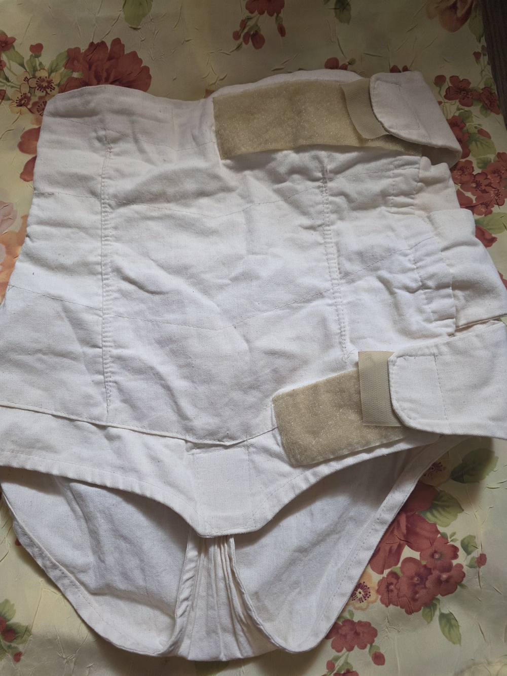 Vany Cream Cotton Waistband Garment